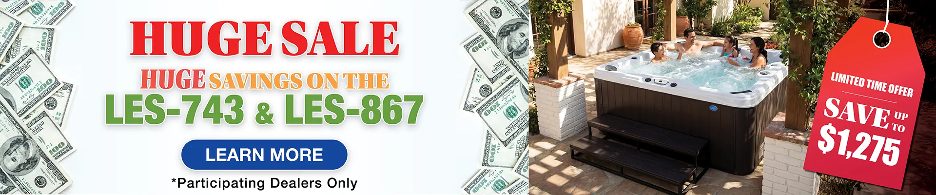 Calspas hot tub being used in a family setting - Lascruces